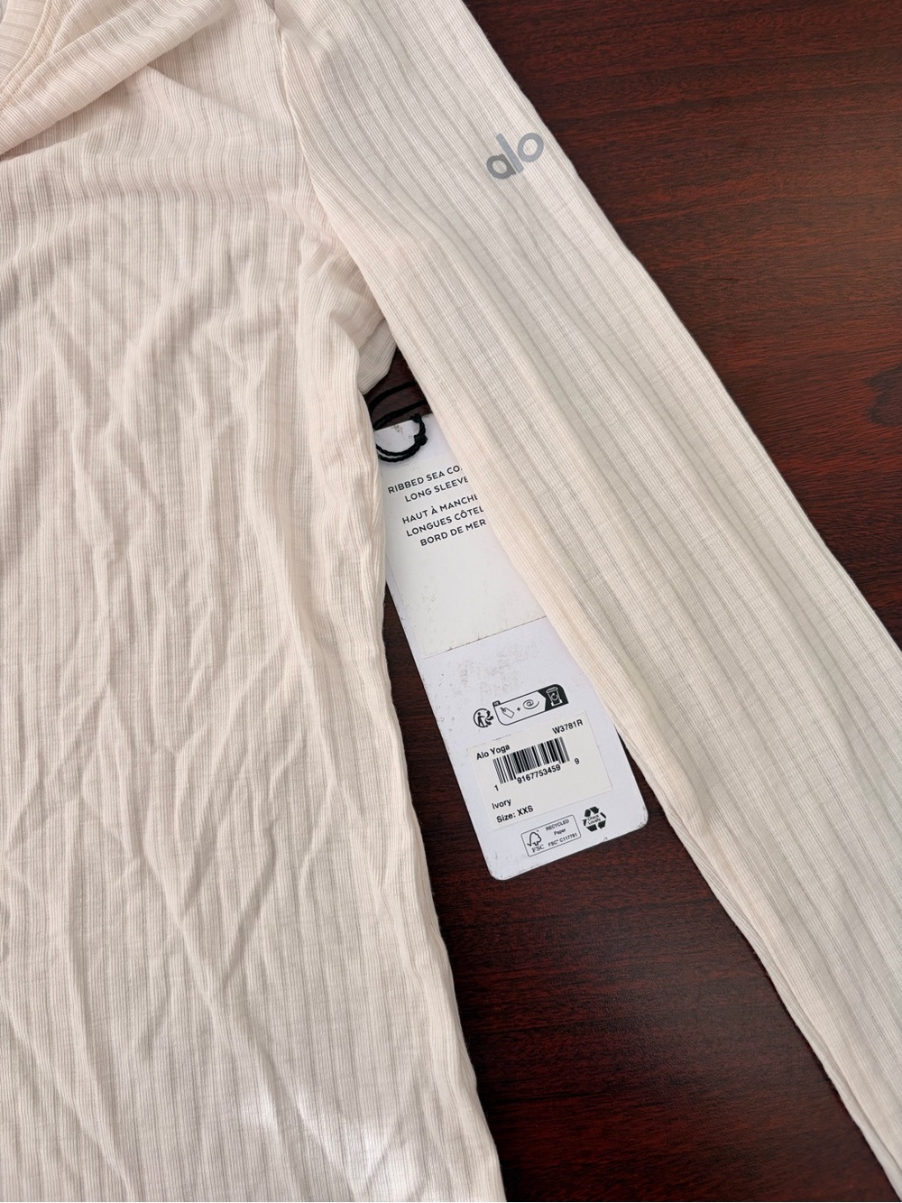 Alo Ribbed Long-Sleeve - Picture 3 of 4